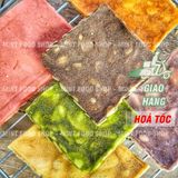  Bánh Ngói Hạnh Nhân Mix Vị (Socola, Vani, Trà Xanh,Trứng Muối , Khoai Môn, Dâu Tây ) - Túi 300gr 