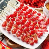  Chùm Ruột Xiên Que Tuổi Thơ Kèm Muối Chấm Hộp 400gr (Hộp 22 Xiên) 