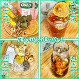  Trà Trái Cây Sấy Lạnh:Dâu Dứa - Kim Quất Hồng Đào - Tắc Chanh Leo - Bưởi Đỏ Nhiệt Đới - Ổi Hồng Xí Muội - Vải Hoa Hồng 