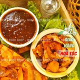  Tóp Mỡ Chấm Mắm Me ( Kèm Sốt Mắm Me Kẹo & Tương Ớt) Siêu Tiện Lợi & Thơm Ngon - Túi 300gr 