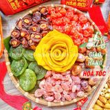  Hộp Quà Tết Lục Vị (Ô Mai Mận Cơm/ Xí Muội Đào Chẻ/ Xí Muội Mơ Đào/ Kiwi/ Xoài/ Chà Là) Hộp 785g 