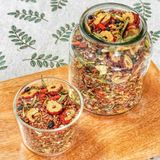  Trà Gạo Lứt Táo Đỏ Thảo Mộc 8 Vị - Túi 500gr - gạo lứt, đậu đen, đậu xanh, kỷ tử, táo đỏ, đông trùng, cỏ ngọt, hoa nhài 