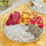  Trà Vải Hoa Hồng (Cốt Vải Hòa Tan, Thanh Long, Long Nhãn, Hoa Hồng, Hạt Chia, Đường Phèn)  - Hộp 5 Set & 1 Set 