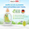  Nước xả vải Almawin Hữu Cơ Hương Cam 750ml HMH.8013750 