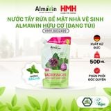 Nước tẩy rửa bề mặt nhà vệ sinh Almawin Hữu Cơ Hương Bạc Hà 500ml HMH.8032499, loại túi châm lại 