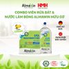  Combo Viên Rửa Bát 25 Viên + Nước Làm Bóng 500ml Almawin Dùng Cho Máy Rửa Chén Máy Rửa Bát 