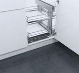  Bộ Khay Góc Mở Toàn Phần Cor Flex 900Mm_ Saphir Chrome HMH.530.26.1100 
