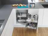  Bộ Khay Góc Mở Bán Phần Cor Fold Mở Trái 900Mm_Premea Lavagrey HMH.530.28.1300 