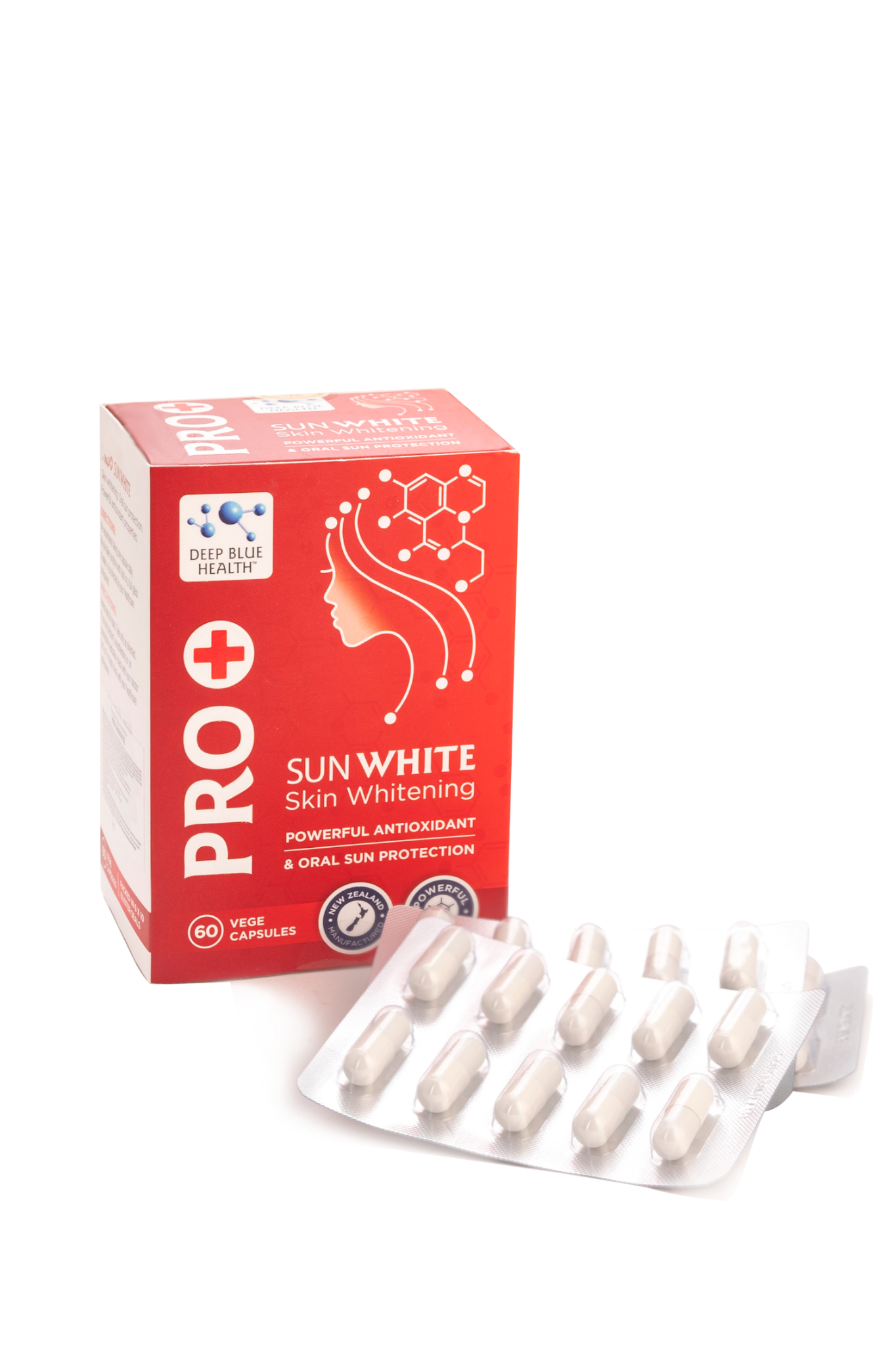 VIÊN CHỐNG NẮNG, TRẮNG DA, MỜ NÁM PRO SUNWHITE DEEP BLUE HEALTH