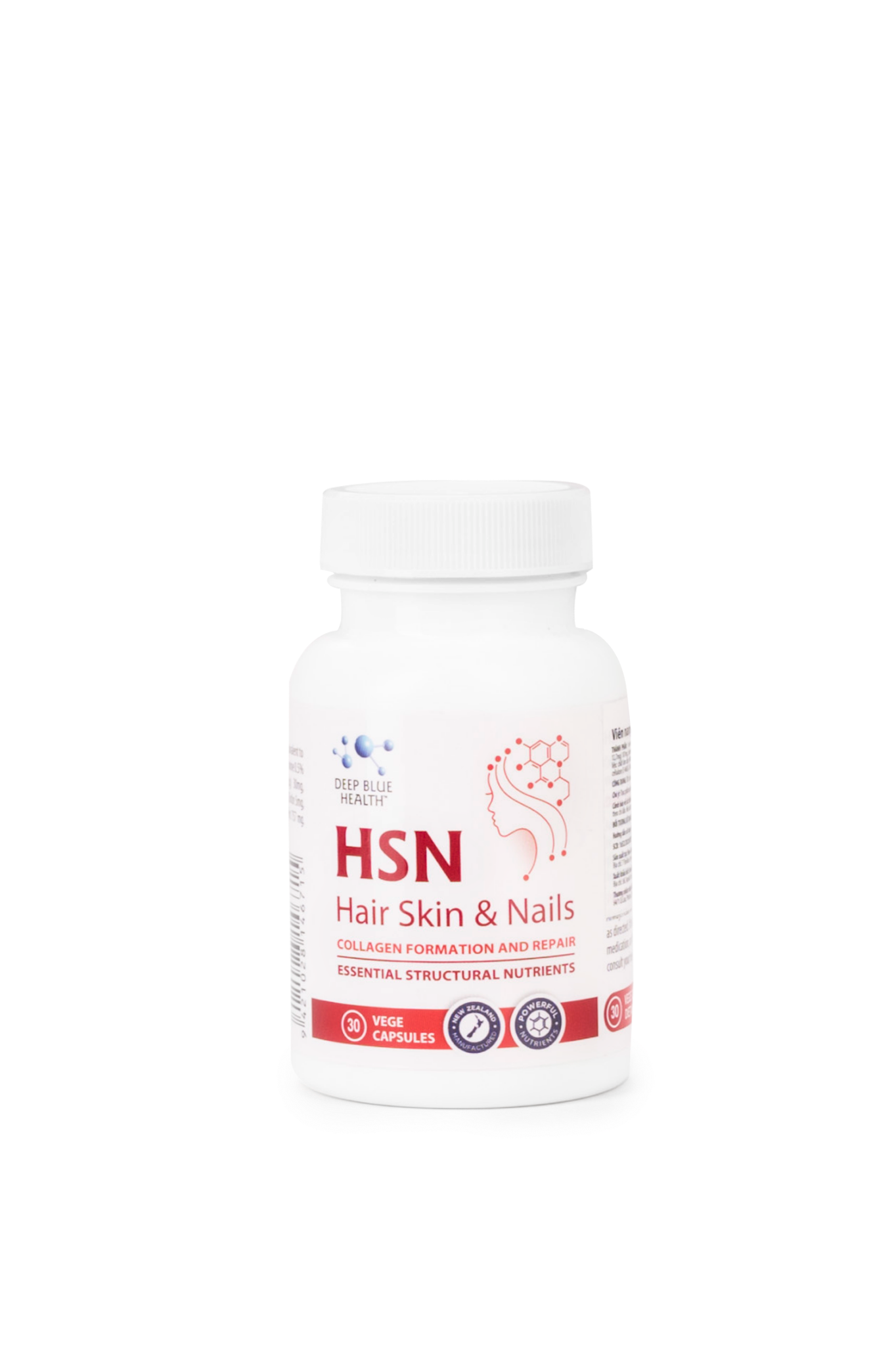 Viên uống hỗ trợ trị mụn HSN Hair Skin & Nails