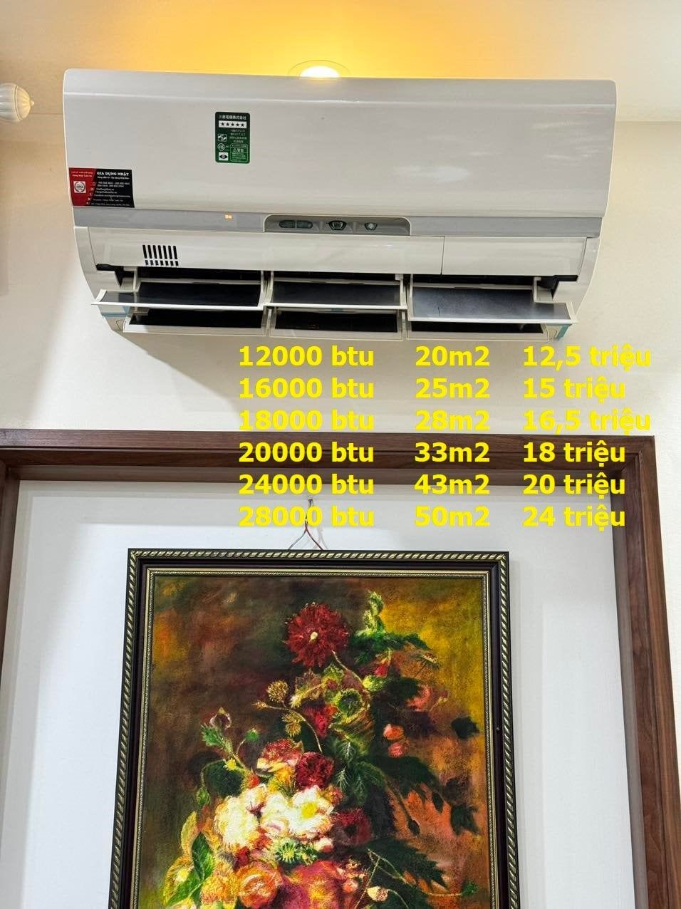 (Used 90%) Điều hoà Hitachi 4 camera Vip nhất 16000 Btu nội địa Nhật