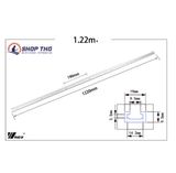  Ray trượt nhôm T track cỡ nhỏ dài 0.6m 