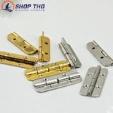  Bản lề W143 - 40x16mm màu vàng bo goc tron loại dày đẹp độ mở 180 