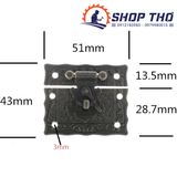  Khóa hộp giả cổ A077 - 51*43 