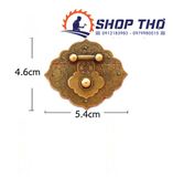  Khóa hộp giả cổ đồng thau CYD099 - màu đồng tối 