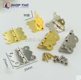  Bản lề D018 27x25mm màu vàng loại dày đẹp độ mở 180 