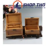 Khóa hộp giả cổ hình dấu hỏi A026 - Màu vàng 