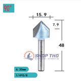  Mũi phay 3D Tideway 1/4*5/8 