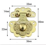  Khóa hộp in hoa mầu vàng S40 KT 36x40mm 