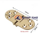  Bản lề nối cánh đồng thau 70x30 