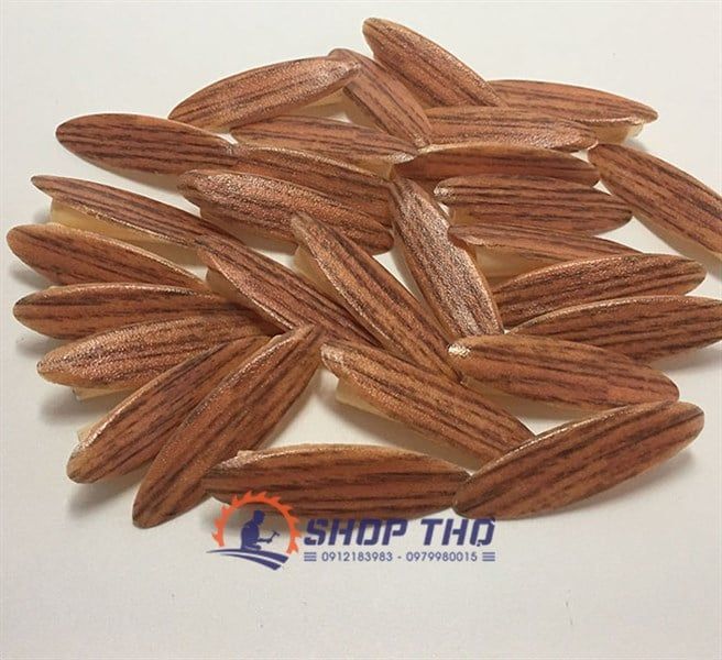  Bịt nhựa khoan chéo #24 - màu vân gỗ óc chó (túi 100c) 