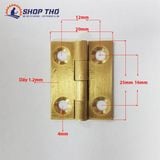  Bản lề lá chất liệu đồng thau màu vàng cỡ 1.0'' loại dày 