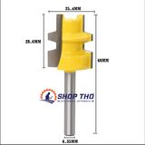  Mũi phay ghép ván T220 colet 6.35mm 