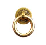  Móc kéo  núm kéo tròn đồng thau màu vàng 