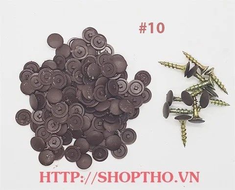  Nút nhựa bịt đầu vít mã màu #10 (túi 42g khoảng 500pcs) 