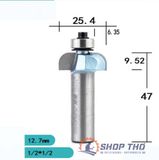  Mũi phay Tideway đánh chỉ tròn có bi 1/2*1/2 