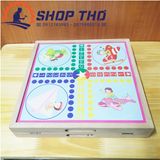  [Chính hãng] Bộ cờ đa năng 3trong1 / Cờ bay, cờ búng, cờ caro chất liệu gỗ cao cấp - SHOPTHO 