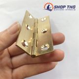  Bản lề lá chất liệu đồng thau màu vàng cỡ 2.5'' loại dày 