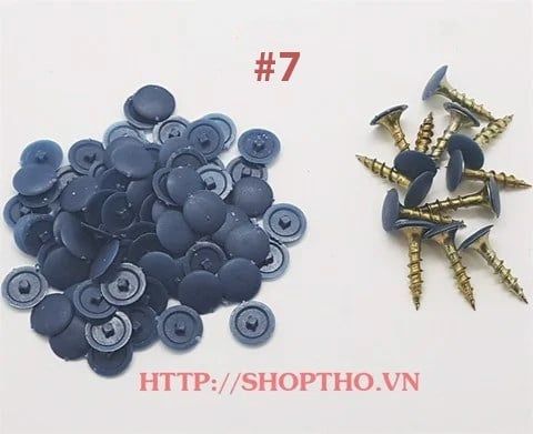  Nút nhựa bịt đầu vít mã màu #7 (túi 42g khoảng 500pcs) 