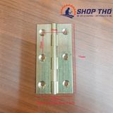  Bản lề lá chất liệu đồng thau màu vàng cỡ 3'' loại dày 