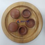  Nút nhựa chụp lỗ vít cỡ 18mm màu nâu đỏ (túi khoảng 200c) 