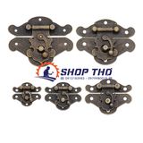  Bộ khóa hộp giả cổ a099 : KT 28*23mm mầu đồng 