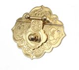  Khóa hộp giả cổ đồng thau CYD099 - màu vàng 