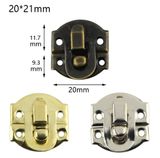  Khóa gộp A011 - 20*21mm màu vàng 