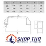  Tay kéo nhựa chữ U tâm 90mm 