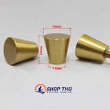  Núm kéo đồng thau mầu vàng 18mm 
