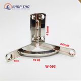  Bản lề chữ thất W-093 cỡ 44x41mm màu bạc dầy bóng 