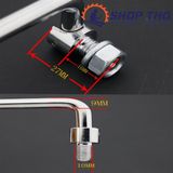  Tay kéo chữ U inox 304 khớp gấp 90 độ 90x9x55mm 