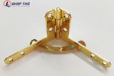  Bản lề chữ thất cỡ 51x31mm màu vàng loại dày đẹp mở 105 độ 