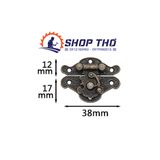  Bộ khóa hộp giả cổ A099: KT 38*29mm mầu đồng 