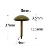  Đinh mũ giả cổ cỡ 11x17mm 