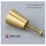  Núm kéo đồng thau mầu vàng 15mm 