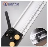  Ray trượt nhôm độ dài 80cm - vạch thước khắc liền 