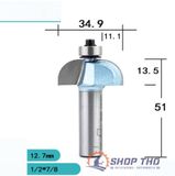  Mũi phay Tideway đánh chỉ tròn có bi 1/2*7/8 