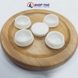  Nút nhựa chụp lỗ vít cỡ 18mm màu trắng (túi khoảng 200c) 
