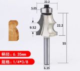  Mũi phay chỉ dương liễu TIDEWAY 1/4*3/8 